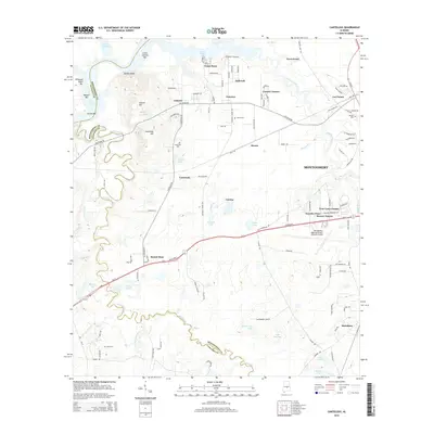 2014 Map of Cantelous, 2014 Print