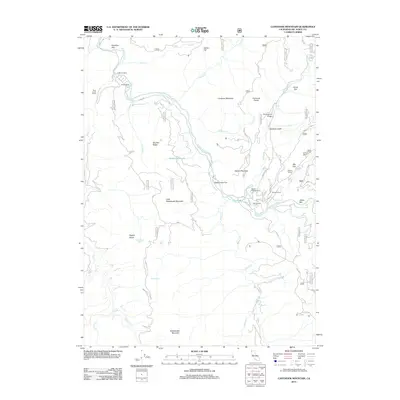 2012 Map of Canthook Mountain, 2012 Print