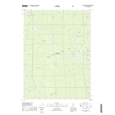 2018 Map of Canthook Mountain, 2018 Print