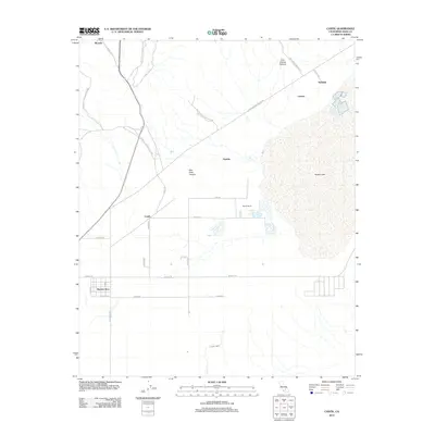 2012 Map of Cantil, 2012 Print