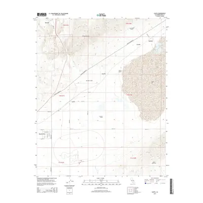 2015 Map of Cantil, 2015 Print