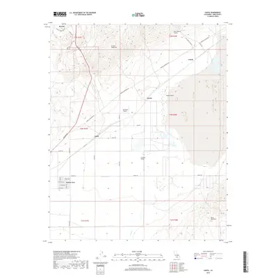 2018 Map of Cantil, 2018 Print