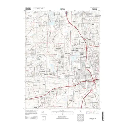 2013 Map of Canton West, 2013 Print