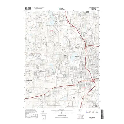 2016 Map of Canton West, 2016 Print
