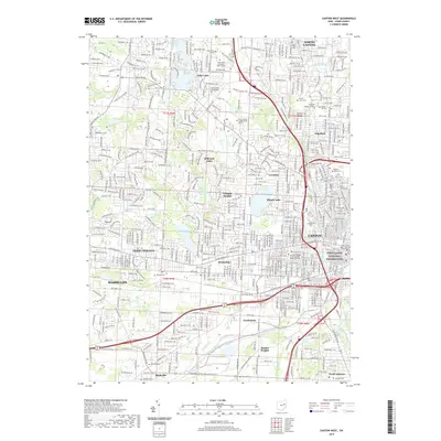 2019 Map of Canton West, 2019 Print