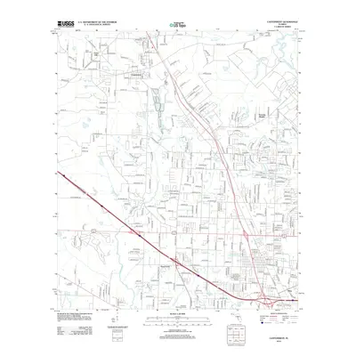 2012 Map of Cantonment, 2012 Print