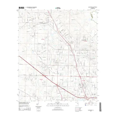 2015 Map of Cantonment, 2015 Print