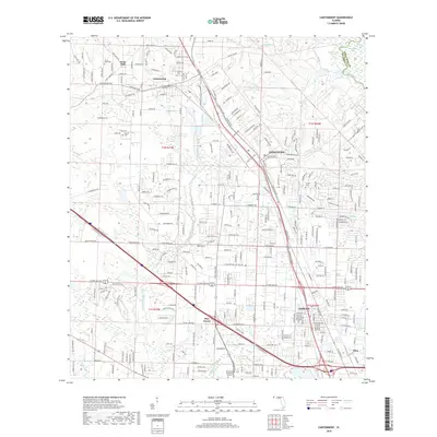 2018 Map of Cantonment, 2018 Print