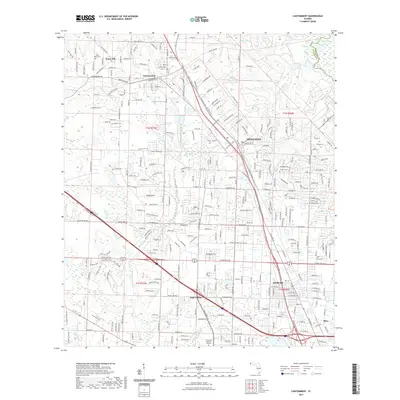 2021 Map of Cantonment, 2021 Print