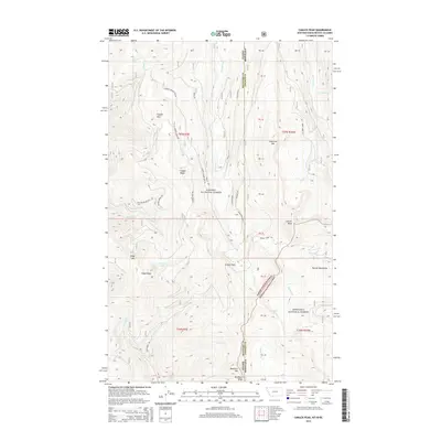 2014 Map of Canuck Peak, 2014 Print