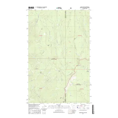 2017 Map of Canuck Peak, 2017 Print