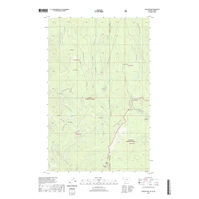 2020 Map of Canuck Peak, 2020 Print