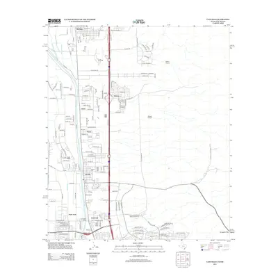 2012 Map of Canutillo, 2012 Print