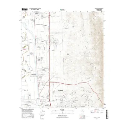 2016 Map of Canutillo, 2016 Print