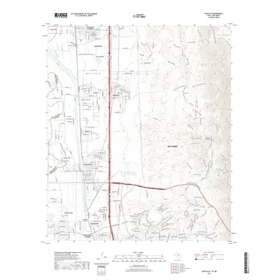 2019 Map of Canutillo, 2019 Print