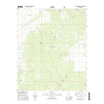 2017 Map of Canyon Creek Mountains, 2017 Print