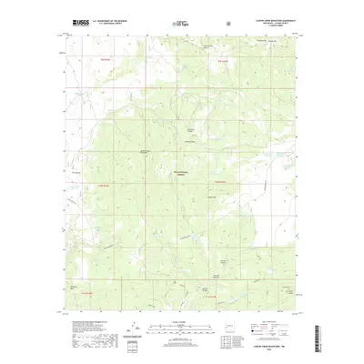 2020 Map of Canyon Creek Mountains, 2020 Print