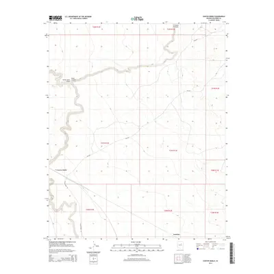 2014 Map of Canyon Diablo, 2014 Print