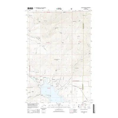 2014 Map of Canyon Ferry, 2014 Print