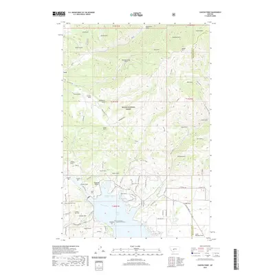 2020 Map of Canyon Ferry, 2020 Print