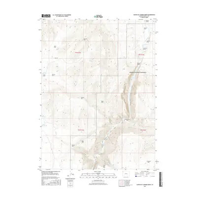 2016 Map of Canyon of Lodore North, 2016 Print