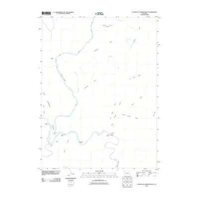 2010 Map of Canyon of Lodore South, 2010 Print