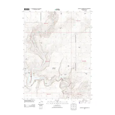 2013 Map of Canyon of Lodore South, 2013 Print