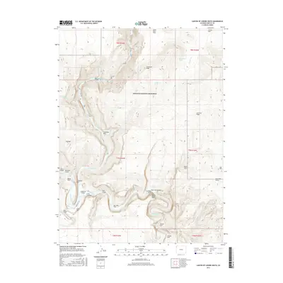 2016 Map of Canyon of Lodore South, 2016 Print