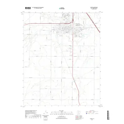 2019 Map of Canyon, 2019 Print