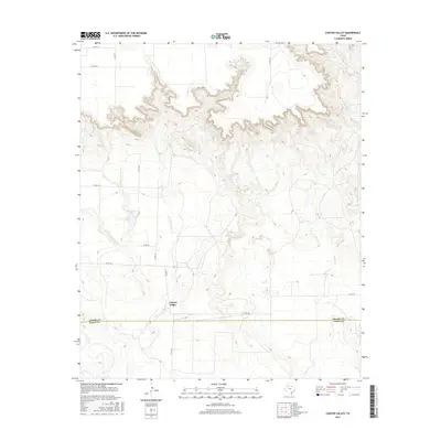 2016 Map of Canyon Valley, 2016 Print