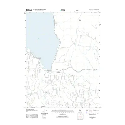 2012 Map of Canyondam, 2012 Print