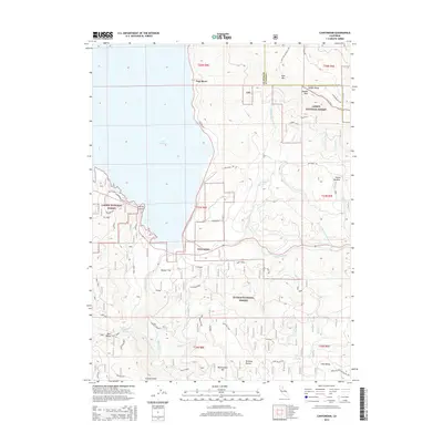 2015 Map of Canyondam, 2015 Print