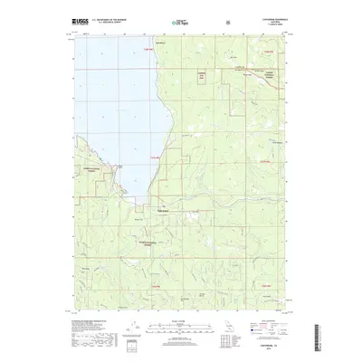 2018 Map of Canyondam, 2018 Print