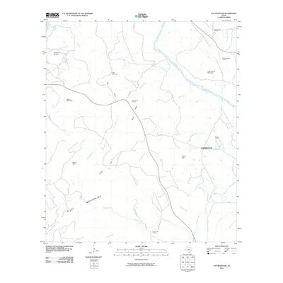 2010 Map of Cap Mountain, 2010 Print