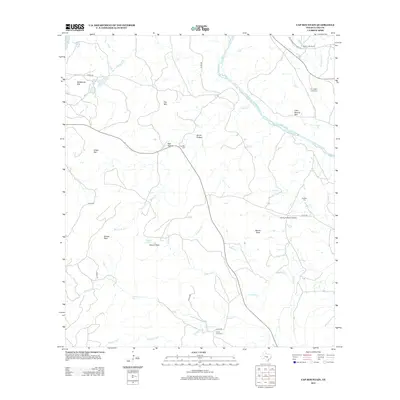 2012 Map of Cap Mountain, 2012 Print