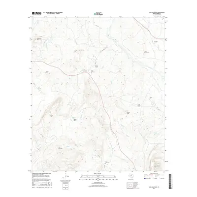 2016 Map of Cap Mountain, 2016 Print
