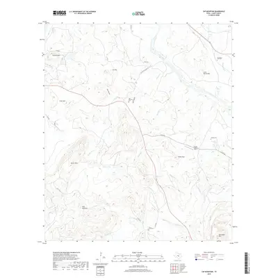 2019 Map of Cap Mountain, 2019 Print