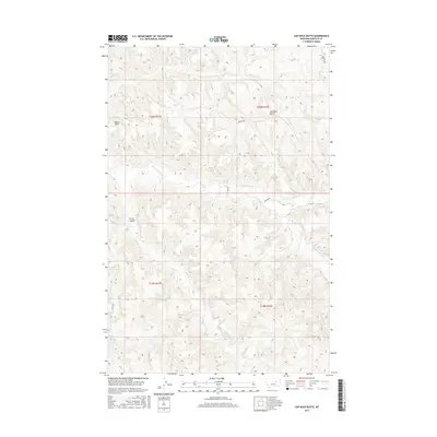 2017 Map of Cap Rock Butte, 2017 Print