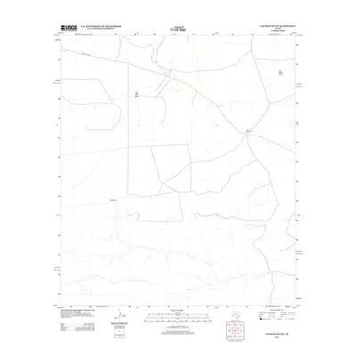 2012 Map of Cap Rock Butte, 2012 Print