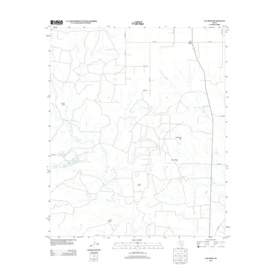 2012 Map of Cap Rock, 2012 Print