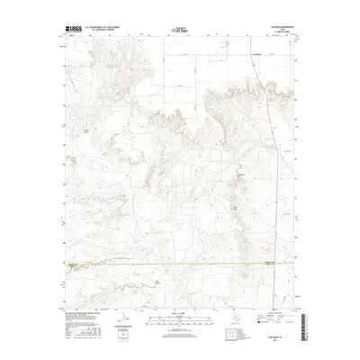 2016 Map of Cap Rock, 2016 Print