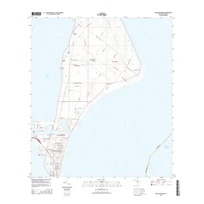 2015 Map of Cape Canaveral, 2015 Print