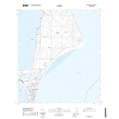 2021 Map of Cape Canaveral, 2021 Print