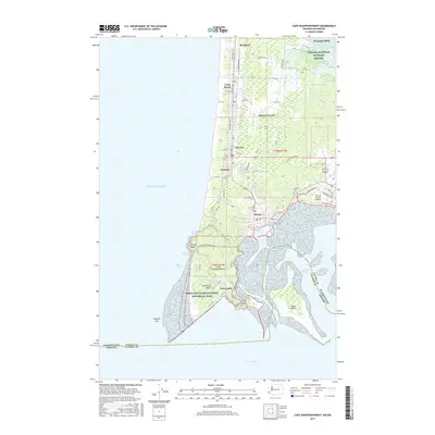 2017 Map of Cape Disappointment, 2017 Print