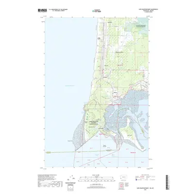 2020 Map of Cape Disappointment, 2020 Print
