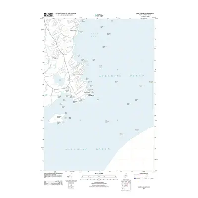 2011 Map of Cape Elizabeth, 2011 Print