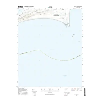 2016 Map of Cape Hatteras, 2016 Print