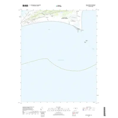 2019 Map of Cape Hatteras, 2019 Print