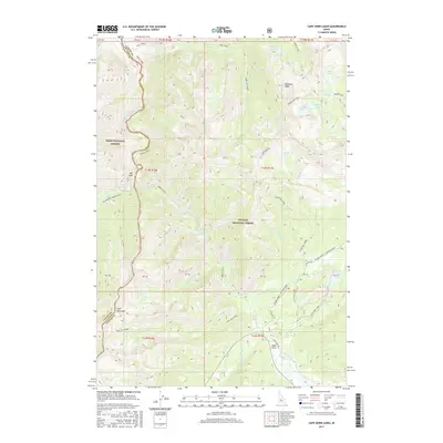 2017 Map of Cape Horn Lakes, 2017 Print