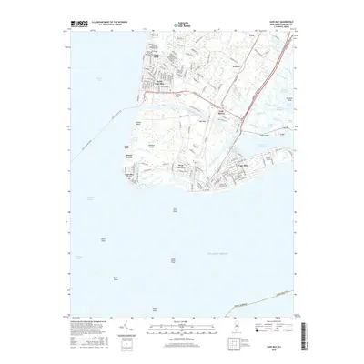 2016 Map of Cape May, 2016 Print